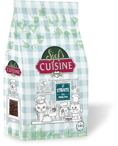 Sjef's Cuisine Cat Struviet Gevogelte - Kattenvoer - 3 kg Glutenvrij