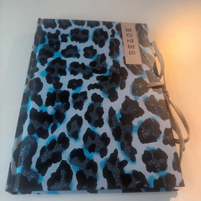 Notitieboek Notes Hallmark 039261 8711685500021 Lijn Blauw Zwart Lederen Sluiting A5 148x212mm