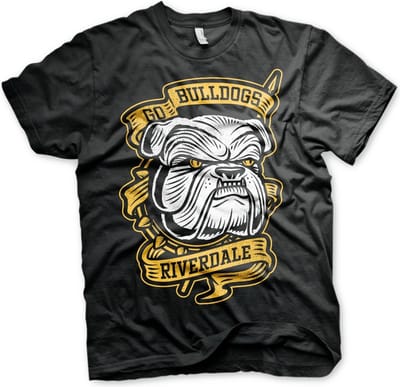 Riverdale Go Bulldogs T-shirt zwart