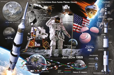 Maanlanding Poster 61x91.5cm