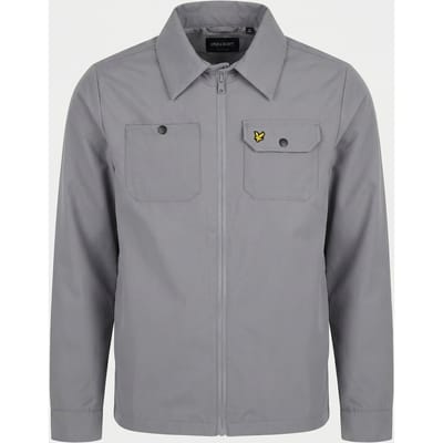 Lyle & Scott Padded Woven Overshirt Sharkskin Maat: 9/10 | Jassen Outlet | Unisex | Grijs
