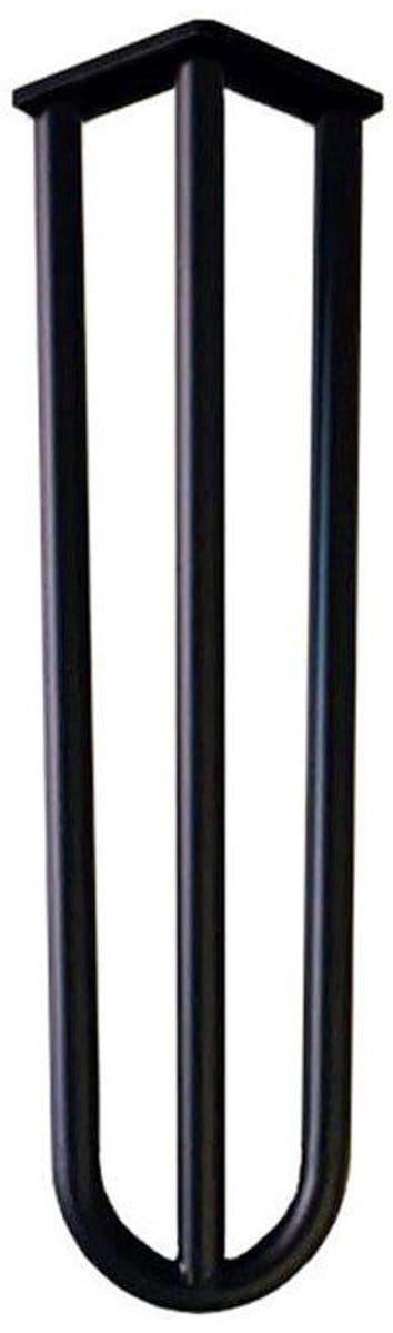 Stalen hairpin zwart hairpin ø 1,6 cm en hoogte 40 cm - Set van 4 stuks