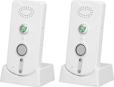Draadloze Intercom Set - 2-Weg Stem Intercom - Communicatie Tussen Kamers - 1000m Bereik Open Gebied - 18mm Dun Uiterlijk