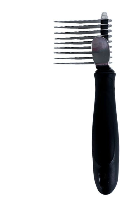 Tools-2-groom - klittenkam - Dierenkam - Kam voor klitten - Voor hond en kat - kunststof greep 17,5 cm