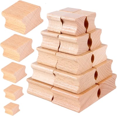 Houten zegel, blanco hardhouten stempel, voor decoratie, doe-het-zelf, stempelsculptuur