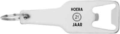 Akyol - hoera 21 jaar flesopener - Verjaardag - jarige job - leuk kado voor iemand die bijna jarig is - 105 x 25mm