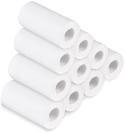 Dailygoods- Thermische Papierrol 56 Mm - Premium Kwaliteit - Heldere Afdrukken - Pure Houten Pulp - 10 Rollen - Geschikt voor Labelprinters/Instant Camera's - Afdrukpapier
