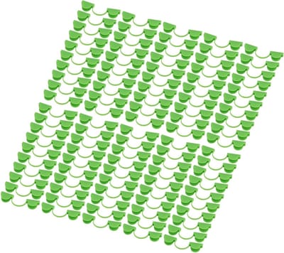 Dubbelloops Plastic Klemmen voor Serre - 100 Stuks - Geschikt voor Verwarmingsfolie en Bevestiging van Folie (6MM)