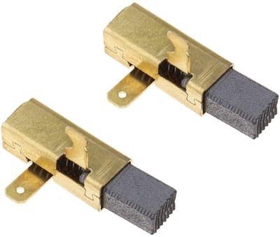 VT Goods - Koolborstel - Compatibel met Elektrisch Gereedschap - 1 Paar - Goud - Vervangt 491704 492014 - Voor Cirkelzaag - 6.3x10x17.5mm