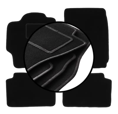 Complete set veloursmatten voor: Mazda 323 BJ sedan, hatchback, break, stationwagen (1998-2003)