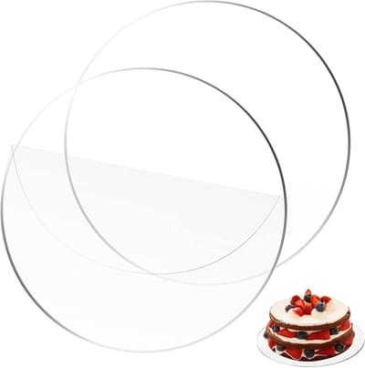 Ronde Taartplank van 30 cm, Set van 2, Herbruikbaar, Perfect voor Taartvervoer en Presentatie op Bruiloften, Verjaardagen en Feestjes