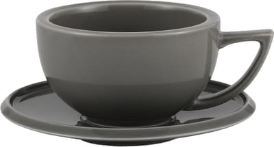 MHW-3BOMBER keramische koffiekop met schotel - 280 ml - hittebestendig porselein - stevig, comfortabel en elegant - geschikt voor koffie & thee