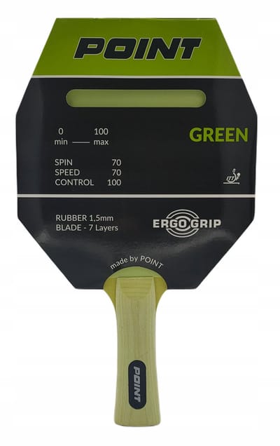 POINT GREEN Tafeltennisbatje - Hoge Controle voor Beginners