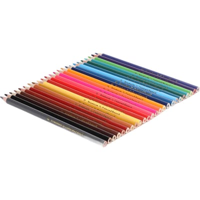 24 Pièces Crayons de Couleur Couleurs Riches et Vibrantes Coloriage Lisse Crayons à Dessin Largement Utilisés pour Colorier, Esquisser, Peindre