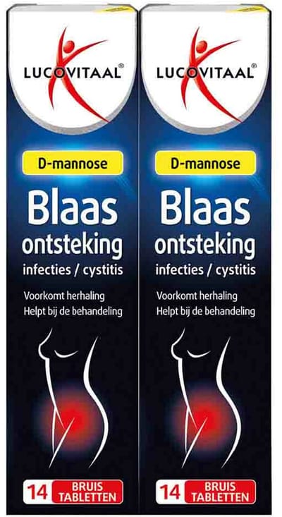 Lucovitaal Blaasontsteking D-Mannose - 2 x 14 bruistabletten - Voordeelverpakking