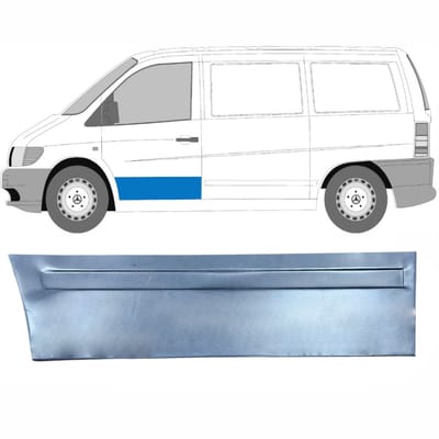 Buiten reparatiepaneel voorste deur voor Mercedes Vito I W638 1996-2003 / Links
