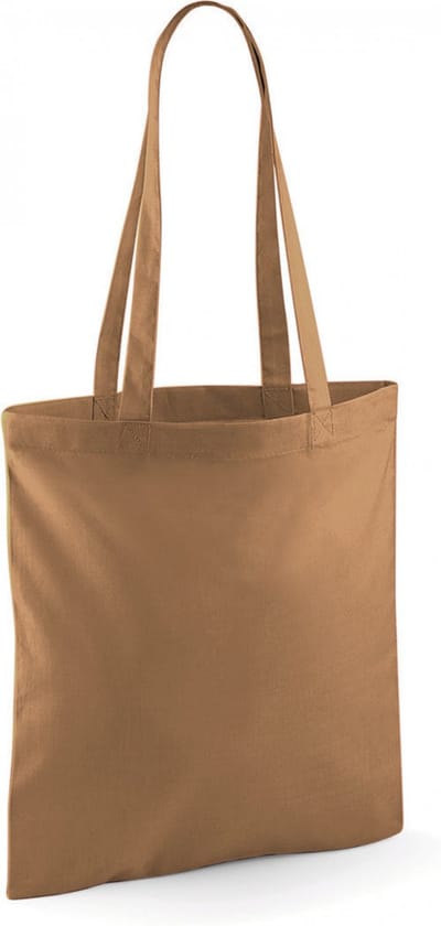Westford Mill Bag For Life - Long Handles WM101 - Caramel - 38 x 42 cm