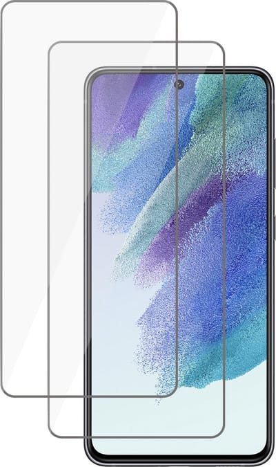 Screenprotector geschikt voor Samsung Galaxy S21 FE - Tempered Glass Screen Protector - 2 Stuks
