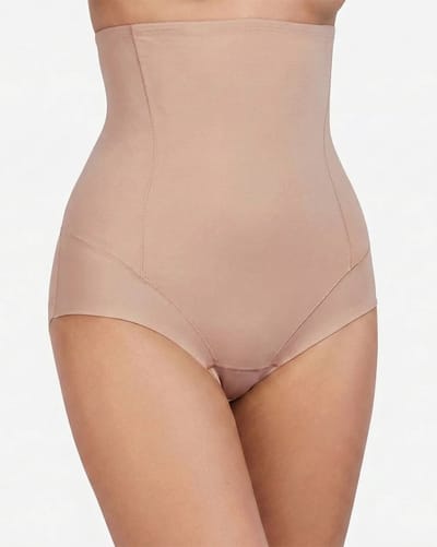 Avet corrigerende hoge slip - Buik correctie - Microfiber - S - beige