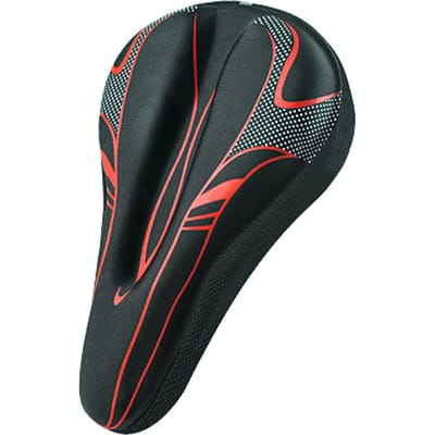 Fietszadel Fiets Siliconen 3D Gel Zadel Zadelhoes Mountainbike Zadelkussen Gewatteerd Zacht Kussen Ademhoes Hoge Kwaliteit black