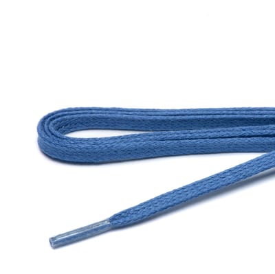 ARIESZZZ - Schoenveters - kobalt Blauw wax plat 90 cm 5-7 gaatjes