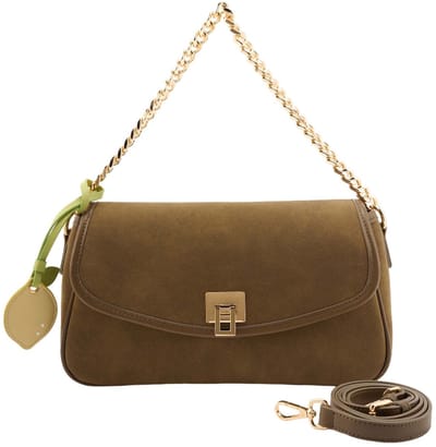 SEIDENFELT MANUFAKTUR schoudertas Nibe Crossbody Bag Sweet caramel bruine