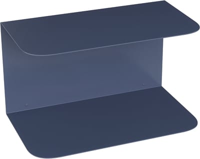 Nachtkastje Notodden zwevend 23x40x23 cm donkerblauw [en.casa]