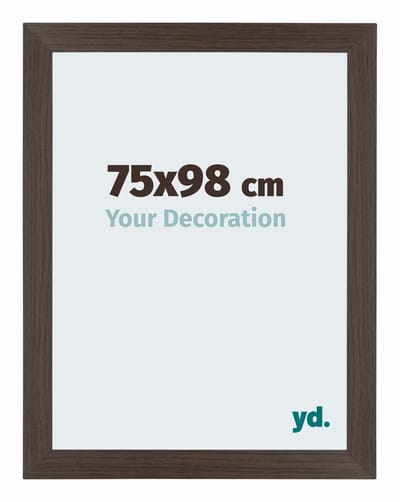 Your Decoration - Puzzellijst 75x98 cm - Eiken Donker - Puzzellijst 1500-2000 stukjes - MDF Fotolijst - Mura
