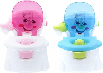 Kindertoilet Potje met Rugleuning en Antislip - Zacht en Veilig Trainingspotje voor Kinderen