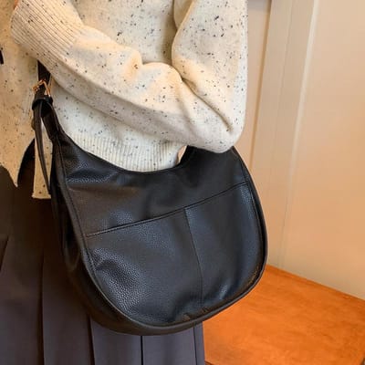 Tas met grote capaciteit Koreaanse nieuwe mode Bos dumplingtas Veelzijdige casual crossbodytas Schoudertas white