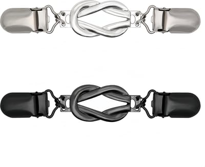Tailleclip - Retro stijl jurkclip - Sjaal- en vestclip - Verstelbare tailleband voor jurken en broeken - Dames - Modern design - 2 stuks