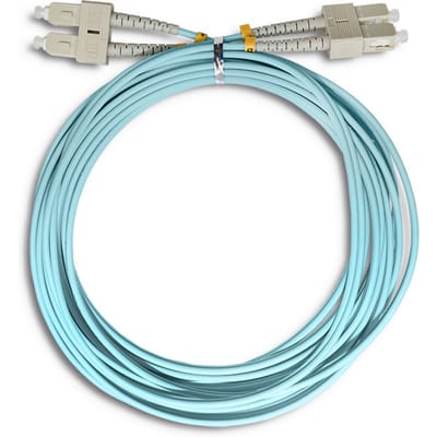 Qoltec glasvezel patchcord SC/UPC-SC/UPC |   Multimode |   50/125 |   OM4 |   Duplexwoning |   5m