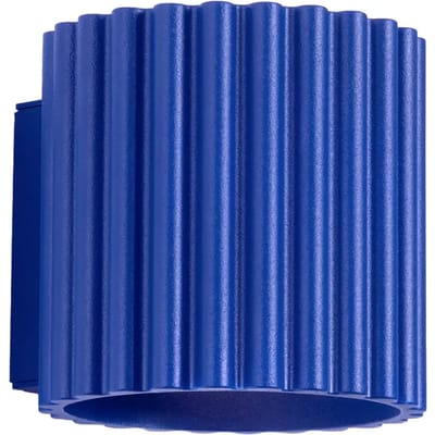 Sollux Lighting Wandlamp Aura - G9 - ultramarijn - aluminium - 10x12x10cm