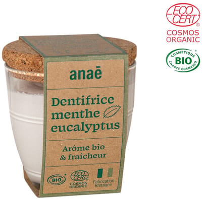 Biologische Tandpasta met Munt en Eucalyptus - gemaakt in Frankrijk - geschikt voor kinderen - minimalistische formule - 175 g