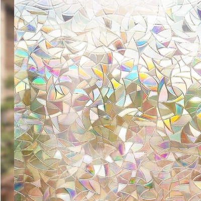 CLVP® Raamfolie Glas in Lood - Zelfklevend - Antieke Look - Glas-in-lood