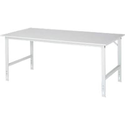 Werktafel, melamine blad, B 2000 x D 1000 x H 760-1080 mm