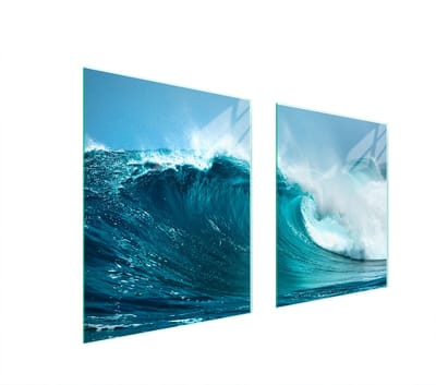 TMK ArtDeko - Snijplank - 85x52 cm - Gehard Glas - Veelkleurig Motief