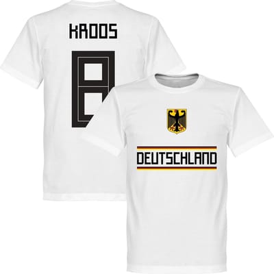 Duitsland Kroos 8 Team T-Shirt - Wit - L