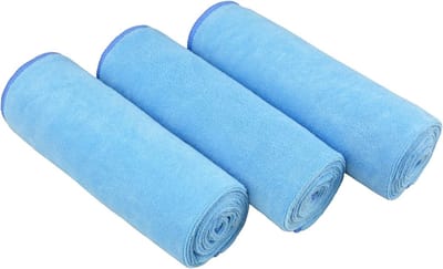 Famanu - Microvezel Sporthanddoeken Sneldrogende en Absorberende Gymhanddoek Workout Zweethanddoeken Voor Sportschool, Yoga, Camping, 3 Stuks 40 cm x 80 cm,Lichtblauw