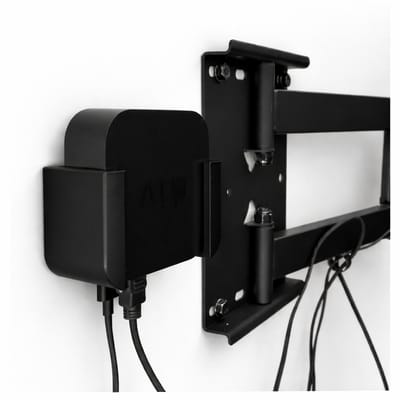 Muurbeugel Geschikt voor Apple TV 4K (1e & 2e generatie) en Apple TV HD – Onzichtbare Wall Mount – Kabelmanagement – Zwart