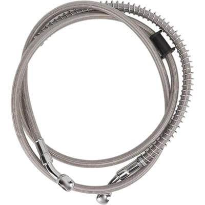 Universele Motorfiets Remleiding Staal PVC Remleiding Koppelingen voor de Meeste Motorfietsen Eenvoudig gray