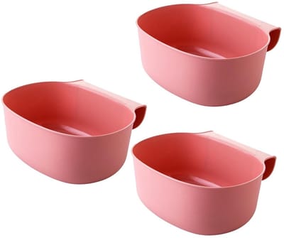 Luiertafel Organizer - Hangende Opberger - Keuken Afval - Eenvoudig Te Verplaatsen - 3 Stuks - Roze