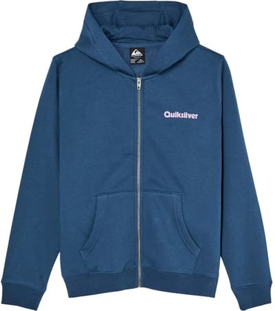 Quiksilver Graphic Sweatshirt Met Rits Blauw 12 Years Jongen
