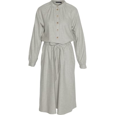 River Woods Cotton Midi Dress In Grey Größe: 44 | Midikleider Outlet | Damen | Grau