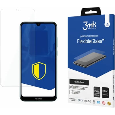 3mk, Screenprotector geschikt voor Honor 8A / Huawei Y6 2019 / Y6S - Flexible Glass, Transparant