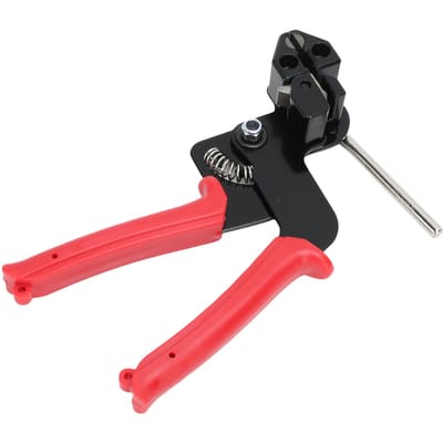 Kit d'outils pour colliers de serrage en acier inoxydable 304 avec 100 pièces de colliers de serrage Outil de coupe pour colliers de serrage 11,8 pouces Résistance à la traction 200 LBS pour clôture à mailles losangées Tuyau d'échappement