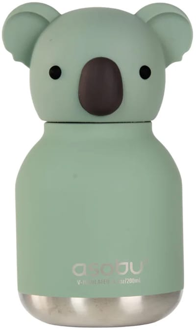 Asobu Mini Bestie Koala Drinkfles Thermofles 200 ml - Asobu MINI Besties – Schattige mini thermosfles 200 ml – Dieren drinkfles – BPA-vrij – To go – Cadeautip