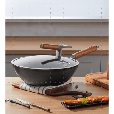 COOKER KING Titanium-ijzeren wok