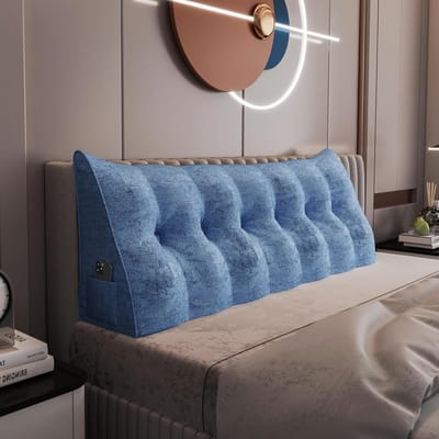 Groot Driehoekig Wigkussen 180 cm voor Bed en Bank – Luxe Leeskussen met Rugsteun