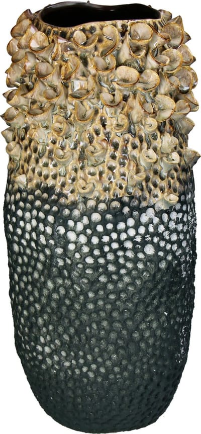 HD Collection Vaas Aardewerk Grijs 24.5x23.5x49cm